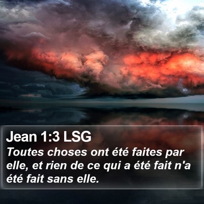 Jean 1:3 LSG Bible Verse Image