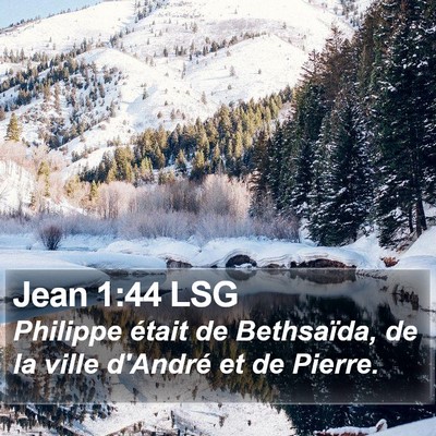 Jean 1:44 LSG Bible Verse Image