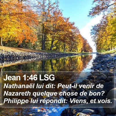 Jean 1:46 LSG Bible Verse Image