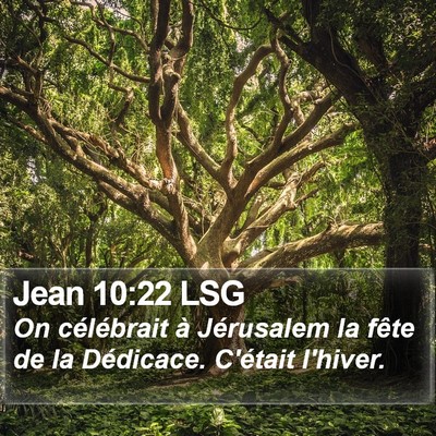 Jean 10:22 LSG Bible Verse Image