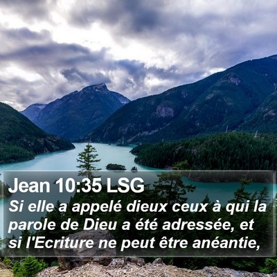 Jean 10:35 LSG Bible Verse Image