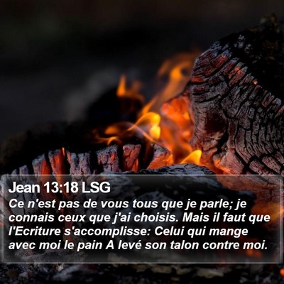 Jean 13:18 LSG Bible Verse Image