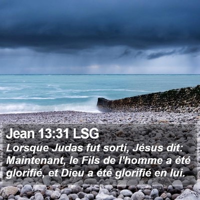 Jean 13:31 LSG Bible Verse Image