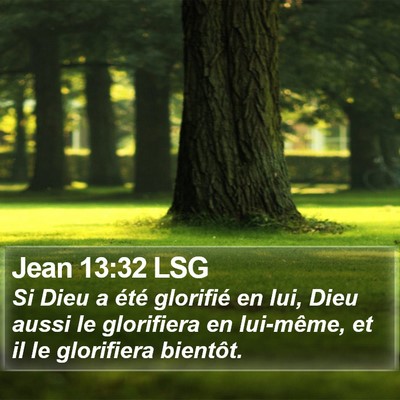 Jean 13:32 LSG Bible Verse Image