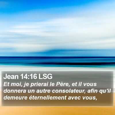Jean 14:16 LSG Bible Verse Image