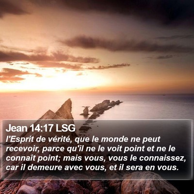 Jean 14:17 LSG Bible Verse Image
