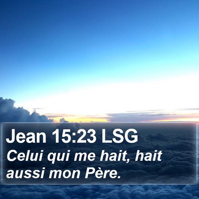 Jean 15:23 LSG Bible Verse Image