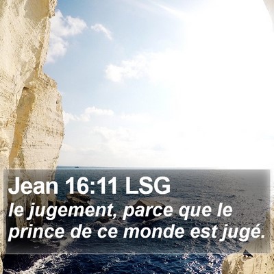 Jean 16:11 LSG Bible Verse Image