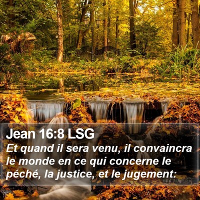 Jean 16:8 LSG Bible Verse Image