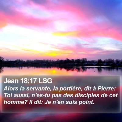 Jean 18:17 LSG Bible Verse Image