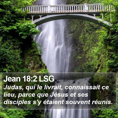 Jean 18:2 LSG Bible Verse Image