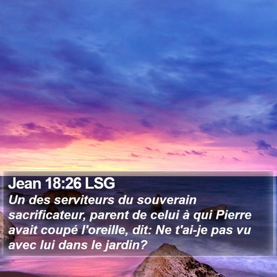 Jean 18:26 LSG Bible Verse Image