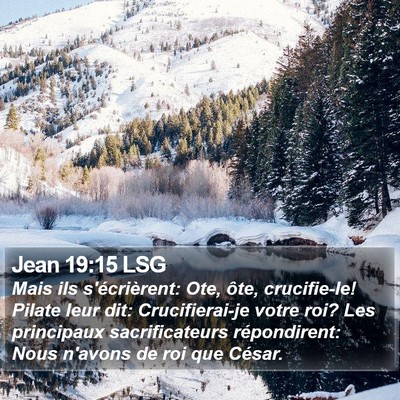 Jean 19:15 LSG Bible Verse Image