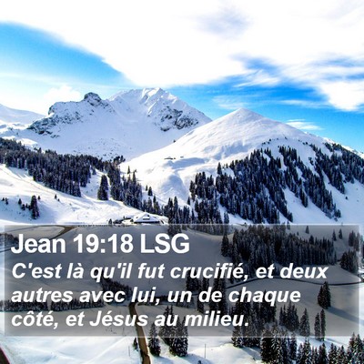 Jean 19:18 LSG Bible Verse Image