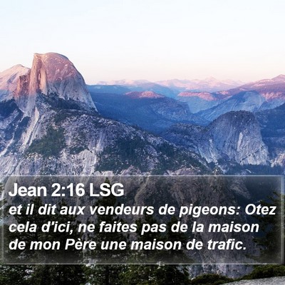 Jean 2:16 LSG Bible Verse Image