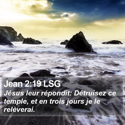 Jean 2:19 LSG Bible Verse Image