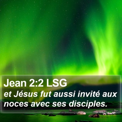 Jean 2:2 LSG Bible Verse Image