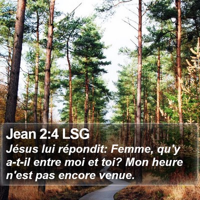 Jean 2:4 LSG Bible Verse Image