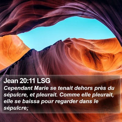 Jean 20:11 LSG Bible Verse Image