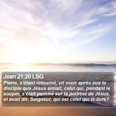 Jean 21:20 LSG Bible Verse Image