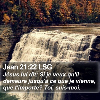 Jean 21:22 LSG Bible Verse Image