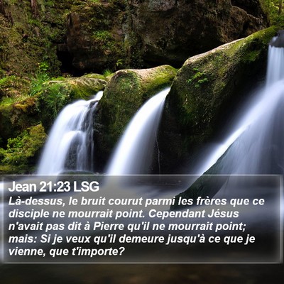 Jean 21:23 LSG Bible Verse Image