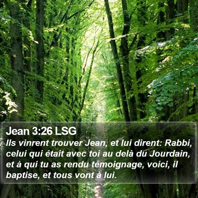 Jean 3:26 LSG Bible Verse Image