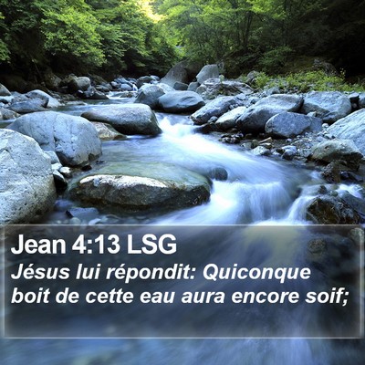Jean 4:13 LSG Bible Verse Image