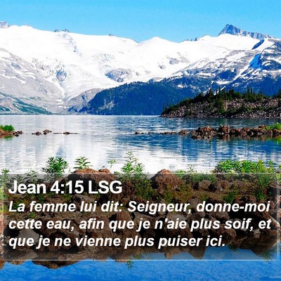 Jean 4:15 LSG Bible Verse Image