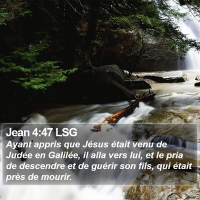 Jean 4:47 LSG Bible Verse Image