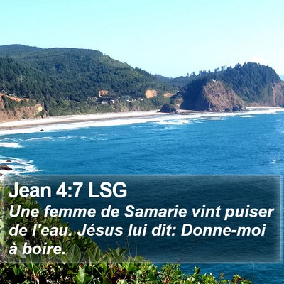 Jean 4:7 LSG Bible Verse Image