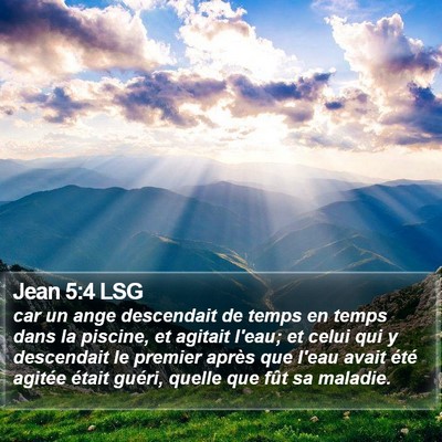 Jean 5:4 LSG Bible Verse Image