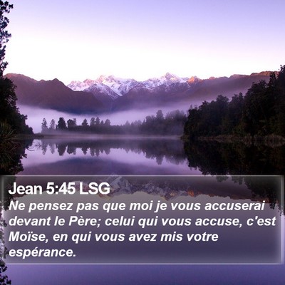 Jean 5:45 LSG Bible Verse Image