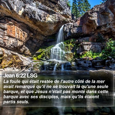 Jean 6:22 LSG Bible Verse Image