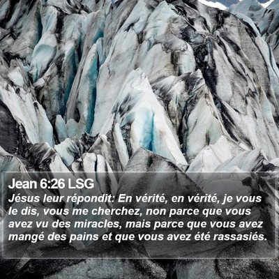 Jean 6:26 LSG Bible Verse Image