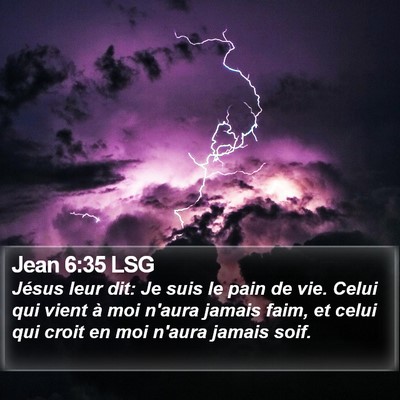 Jean 6:35 LSG Bible Verse Image