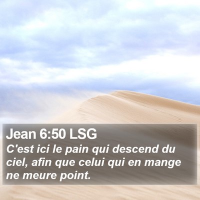 Jean 6:50 LSG Bible Verse Image