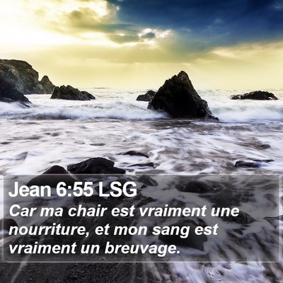 Jean 6:55 LSG Bible Verse Image