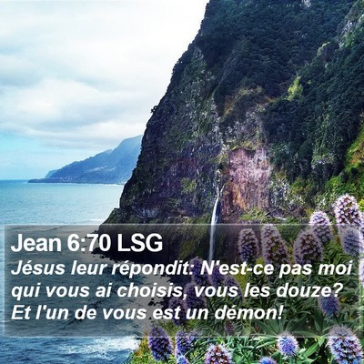 Jean 6:70 LSG Bible Verse Image