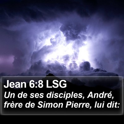 Jean 6:8 LSG Bible Verse Image