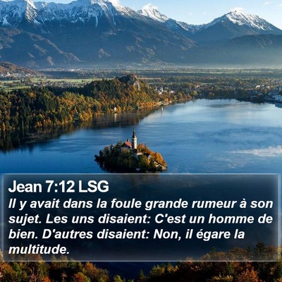 Jean 7:12 LSG Bible Verse Image