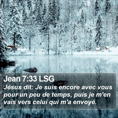 Jean 7:33 LSG Bible Verse Image