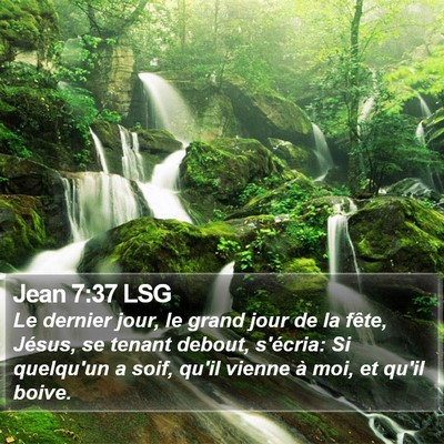 Jean 7:37 LSG Bible Verse Image