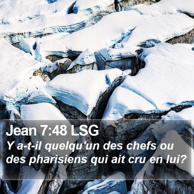 Jean 7:48 LSG Bible Verse Image