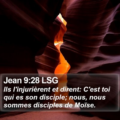 Jean 9:28 LSG Bible Verse Image