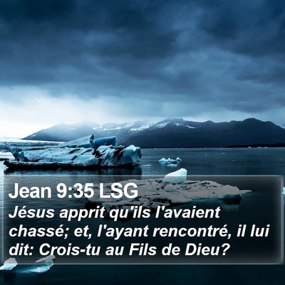 Jean 9:35 LSG Bible Verse Image
