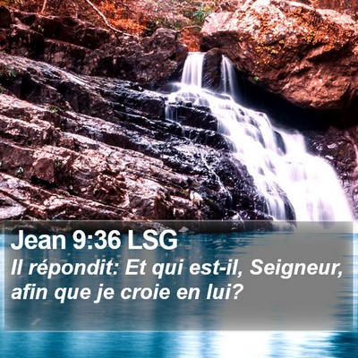 Jean 9:36 LSG Bible Verse Image