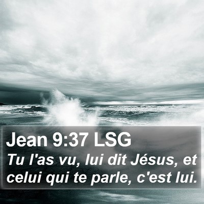 Jean 9:37 LSG Bible Verse Image