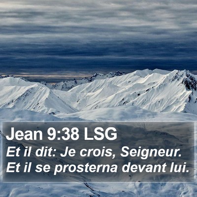 Jean 9:38 LSG Bible Verse Image