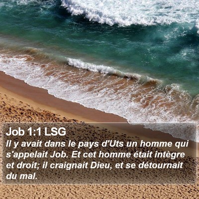Job 1:1 LSG Bible Verse Image